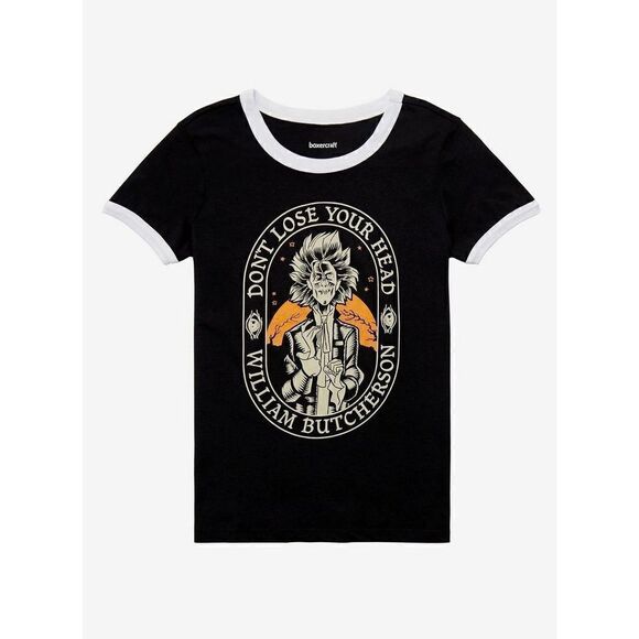 Hocus Pocus Don't Lose Your Head Billy Girls Ringer T-Shirt (Sm) - Picture 1 of 3
